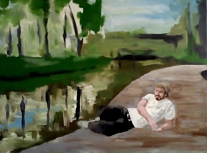 Naturstimmung - Landschaft von Clemens Groth, 2017, Acryllack auf Leinwand, 70x50cm